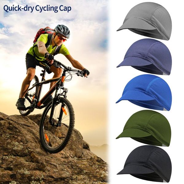 

quick-drying cycling caps road summer men/women bike headwear mtb bicycles team cycle cap fishing sports bandanas gorra ciclismo & masks, Black