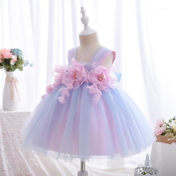 

girl's dresses hetiso sling baby children's flower girl ball gowns summer tulle dress casual wedding party kids clothes for 1-4 ye, Red;yellow