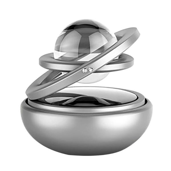 

car double ring rotating solar energy suspension auto air freshener purifier