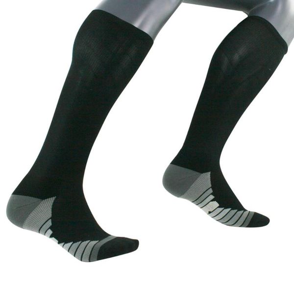 

pair of socks men stocking for running nurses shin splints flight travel maternity pregnancy stamina sports, Black