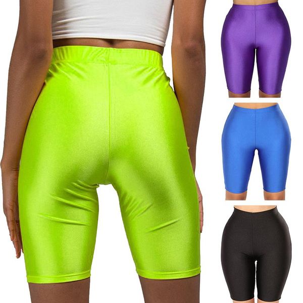 

women's shorts high waist casual women summer skinny fitness solid bodycon slim bottoms, White;black
