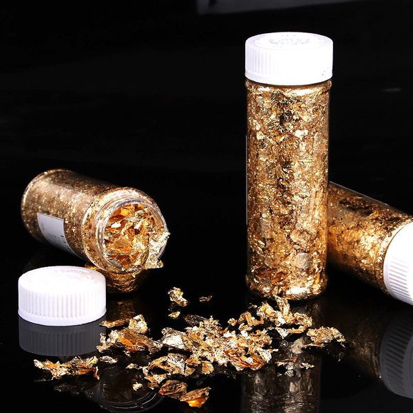 

gold foil / silver 24k edible real powder made of genuine leaf grade suits skincare decorat baking & pastry tools