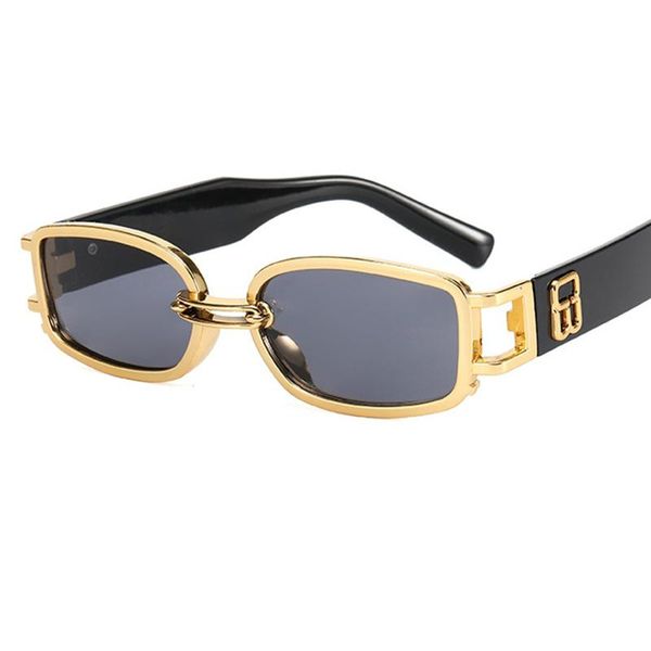 

small brand women's sunglasses 2021 vintage rectangle fashion square sun glasses female black shades summer oculos uv400, White;black