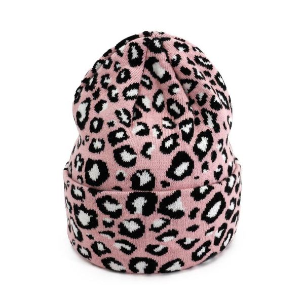 

beanies ladies winter leopard hat fashion women wool warm knitted hats animal print cap gorros mujer invierno thicken bonnet
