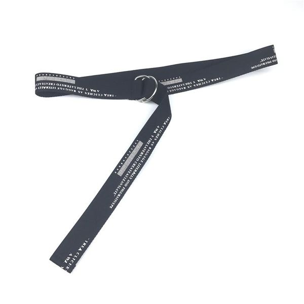 

belts korea's personality recreational canvas belt with the letter fashion cowboy, Black;brown