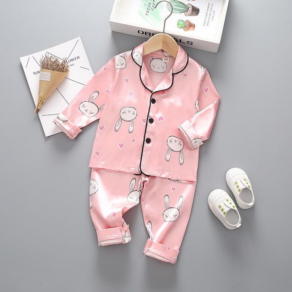 

pajamas spring autumn baby boys girls clothes children cartoon sleepwear coat pants 2pcs/set toddler fashion costume kids tracksuits, Blue;red