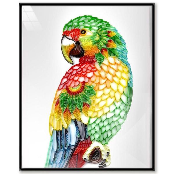

other arts and crafts 20 inch creative handmade quilling paper painting diy art parrot set craft kit