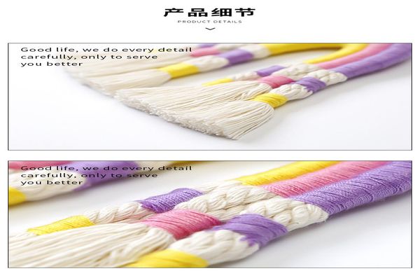 

hand-woven rainbow home decoration creative car pendant nordic style boxi stream soda wall jllhrc, Bronze;silver