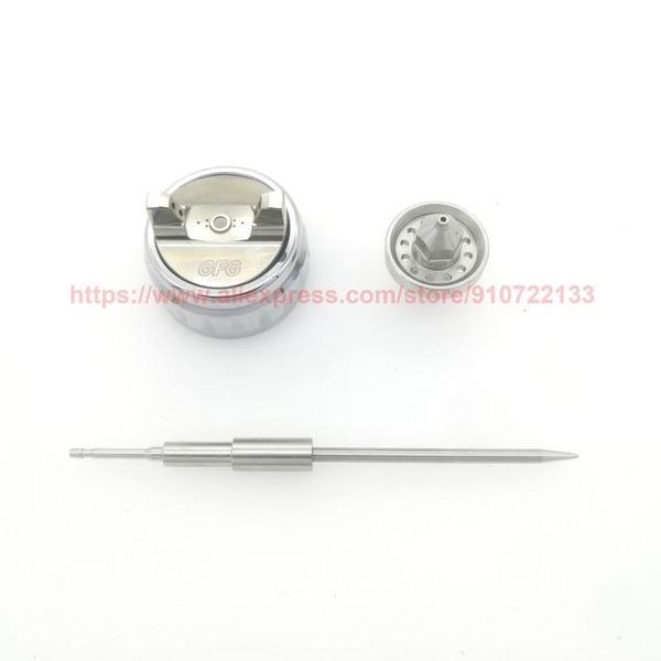 

professional spray guns 1.3/1.8mm nozzle kit gfg/ air cap gun hlvp lvlp paint sprayers accessories for airbrush