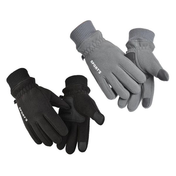 

cycling gloves winter thermal touch screen amazing windproof heated outdoor sports, Black