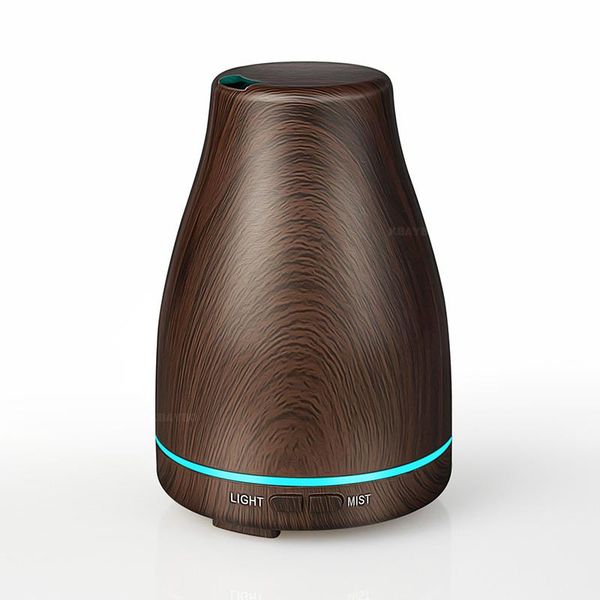 

ultrasonic air humidifier essential oil diffuser aroma lamp aromatherapy electric mist maker for home-wood humidifiers