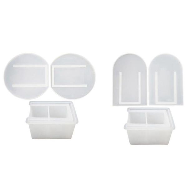 

baking & pastry tools 2set flower vase mold make-up brush pen holder resin decorative, arch shape & round