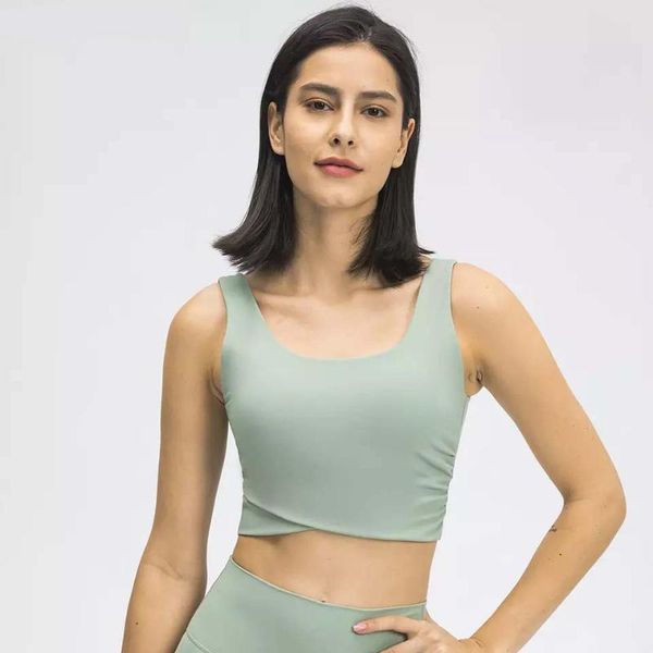 

yoga outfit zenyoga deep u-type backless sport bras women naked feel push up padded fitness gym workout crop vest activewear