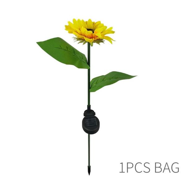 

solar lawn lamp 66*15 cm light sensor sunflower garden ip66 courtyard decoration eco-friendly lamps