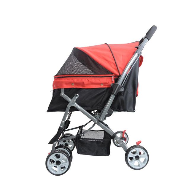 

dog car seat covers two-way implementation of pet stroller large four-wheeled big cat foldable cart outbound supplies