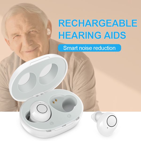 

new double hearing aids rechargeable audifonos hearing device digital hearing aid with charging case sound amplifier for elderlyscouts