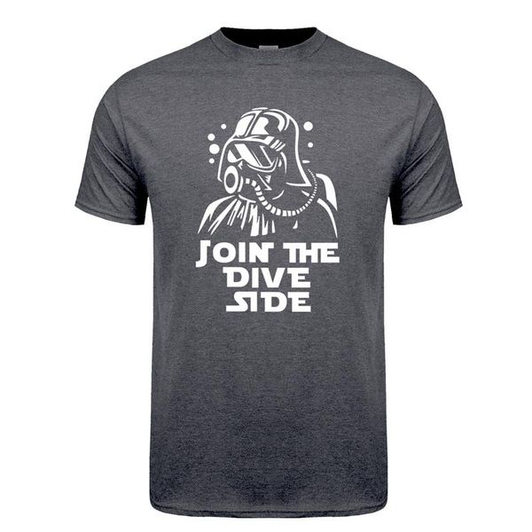 

join the dive side t shirt tshirts men cotton short sleeve t-shirts jl-098 men's, White;black