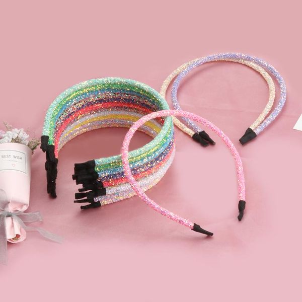 

sparkly headband for kids'parties, stylish headband, sequins, sweet kids'accessories hair accessories, Slivery;white