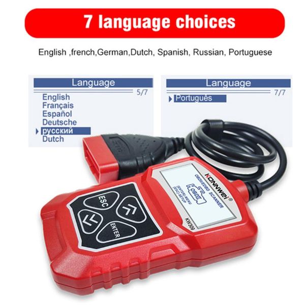 

code readers & scan tools kw309 obdii auto diagnostic scanner vehicle engine diagnosis reader for outback tribeca legacy impreza fore