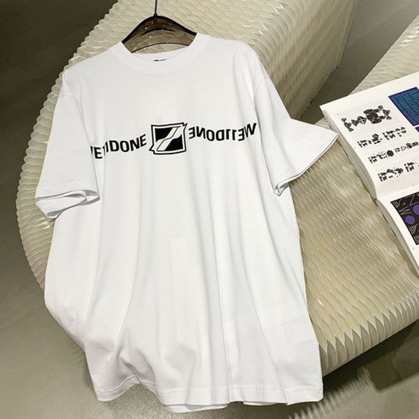 

men women short sleeve t shirt red white black welldone t-shirt tee summer style