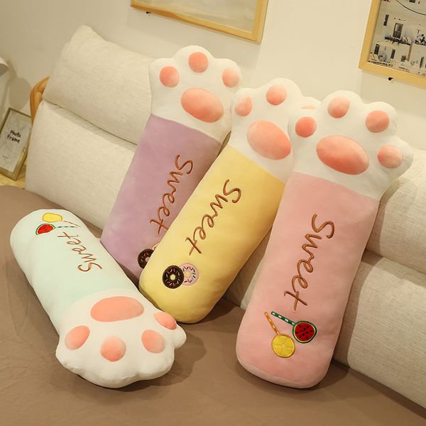 

cat claw pillow strip pillow leg pregnant woman boyfriend accompany you to sleep special girl's bed double pad pillow