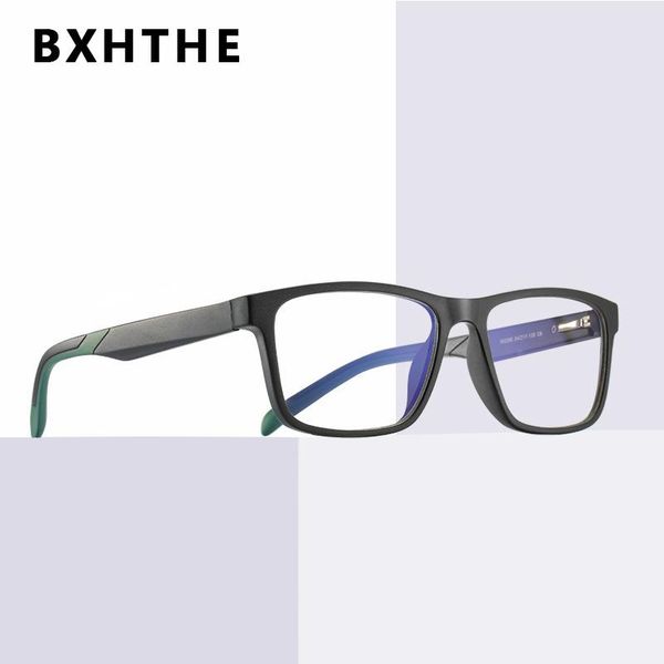

fashion sunglasses frames 2021 men retro tr90 glasses frame women prescription optical myopia eyeglasses square computer spectacle eyewear, Black