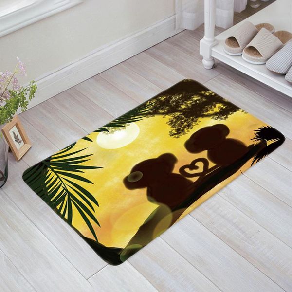

cushion/decorative pillow cartoon tropical jungle monkey kitchen doormat hallway porch floor mats printed carpets living room bedroom bath t