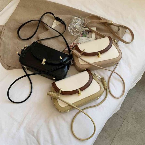 

women's 2021 new color contrast small square bag