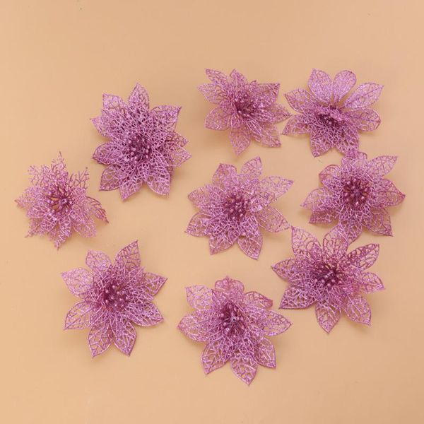 

10pcs simulated christmas artificial flowers decorative for tree ) & wreaths