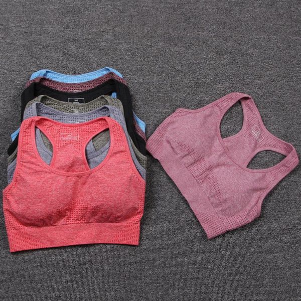 

yoga outfit seamless bra sports women fitness push up sport running workout crop mujer brassiere femme gym clothing