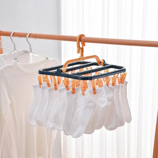 

hangers & racks multi-clip hanger household sockairing gadget student child clip hanging clothes rack for dormitory socks hange