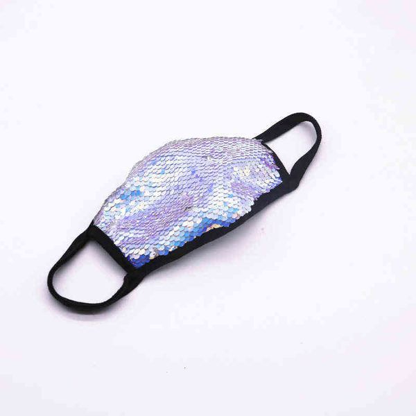 

cross-border source sequin blue mask sunscreen ice silk colored diamonds fashion dustproof breathable cotton cloth washable adult