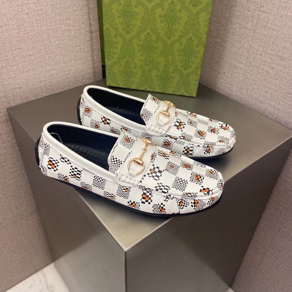 

gentlemen party business dress shoes slip on genuine leather handmade flats 2021 men's brand leisure fashion loafers size 38-44, Black