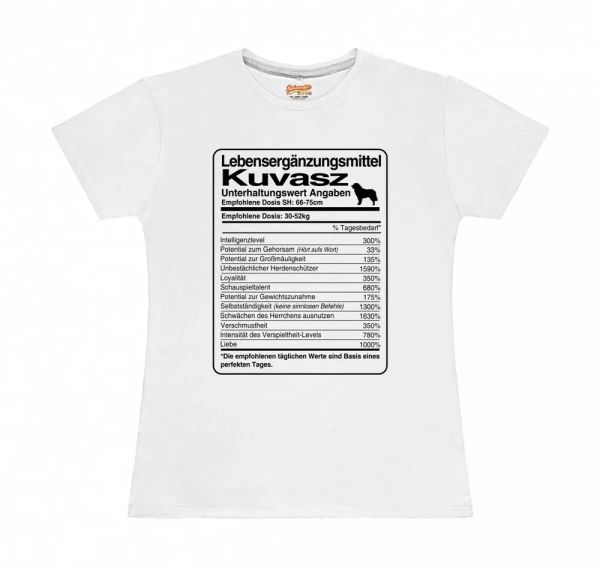 

t-shirt womens dose kuvasz life supplements by siviwonder, White;black