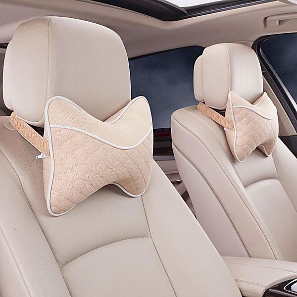 

seat cushions flax car headrest a neck pillow pillows automotive supplies interior
