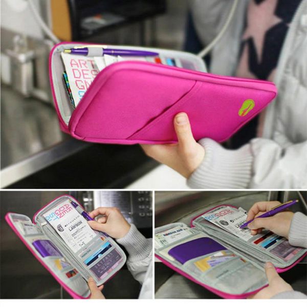 

toiletry kits travel wallets with passport cover holder fashion design holderpassport document organizer bag