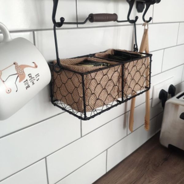 

storage baskets agn portable wrought iron basket linen flower fabric pot waterproof inner bask