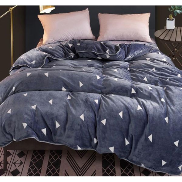

bedding sets luxury magic flannel quilt cover single/double size autumn winter bed plush bedclothes set y88
