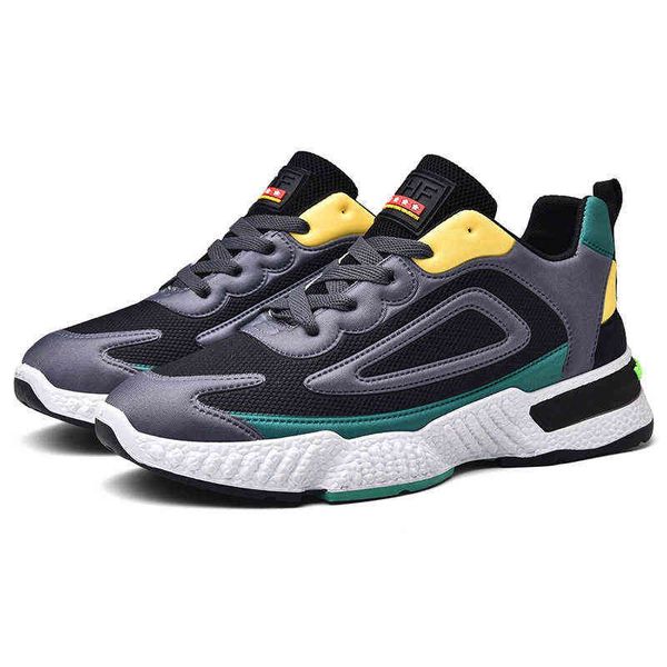 

autumn men's shoes 2021 men student casual sneakers comfortable flying woven sneakers men's, Black
