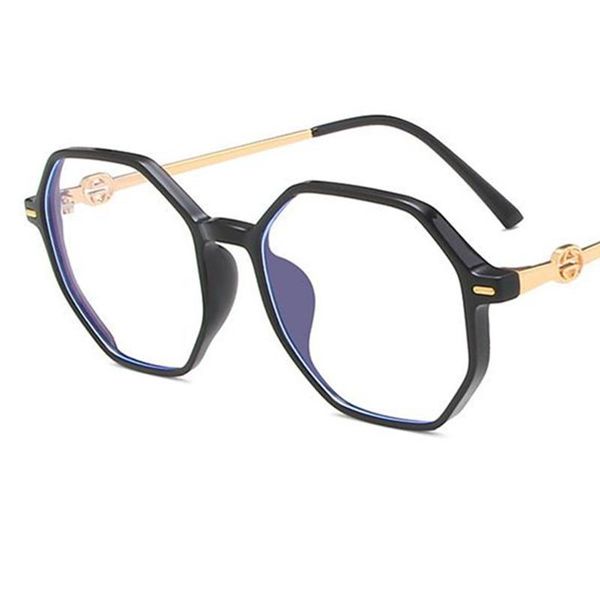 

sunglasses fashion anti-blue eyeglasses women & men optical glasses polygon spectacles personality rice nails eyewear, White;black