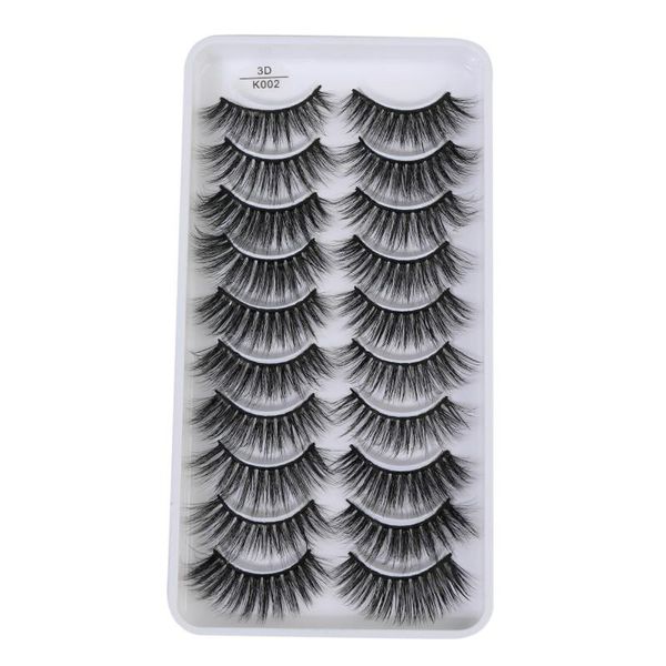 

false eyelashes 10 pairs 3d mink natural thick lashes handmade soft makeup extension