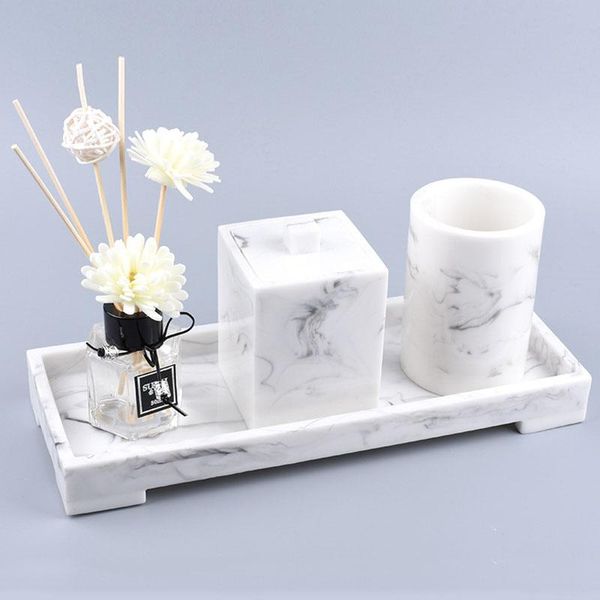 

kitchen storage & organization jinserta marbled resin tray jewelry display plate cosmetic sundries organizer el restaurant serving for decor