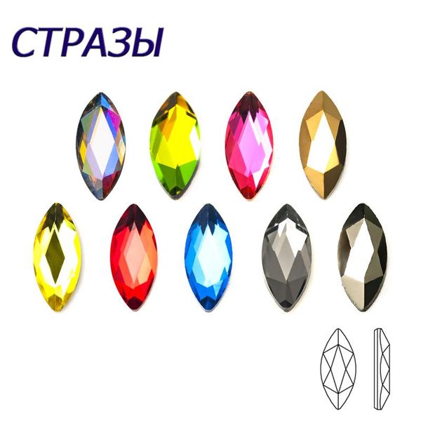

100pcs neon marquise 3.5x8mm mix color clear and ab non fix glitter beauty for nails art backpack diy design decorations nail, Silver;gold