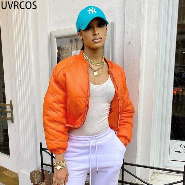 

women's jackets uvrcos long sleeve woman jacket 2021 fashion veste baseball autumn clothes women stand neck zipper casual y2k streetwea, Black;brown