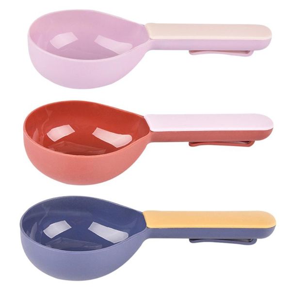 

multifunctional spoon-shaped pet sealing clip 21.6*9.3*4cm abs material, easy to clean bag clips