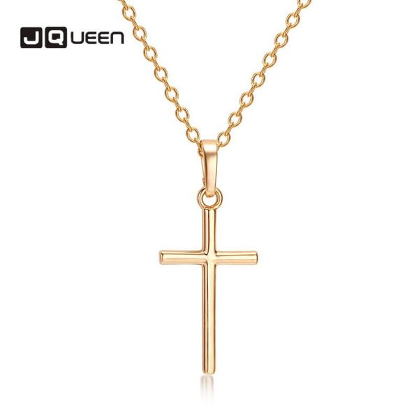 

pendant necklaces cross necklace clavicle chain handmade hypoallergenic women fashion jewelry birthday gift, Silver