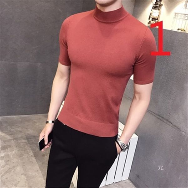 

t shirts summer short sleeve t-shirt ice silk tide brand mercerized men's half-sleeved cotton, White;black