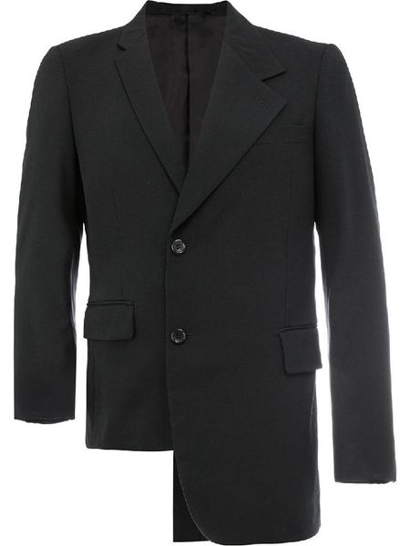 

men's suits & blazers suit asymmetry irregular jacket hairstylist style oversize singer stage costume, White;black