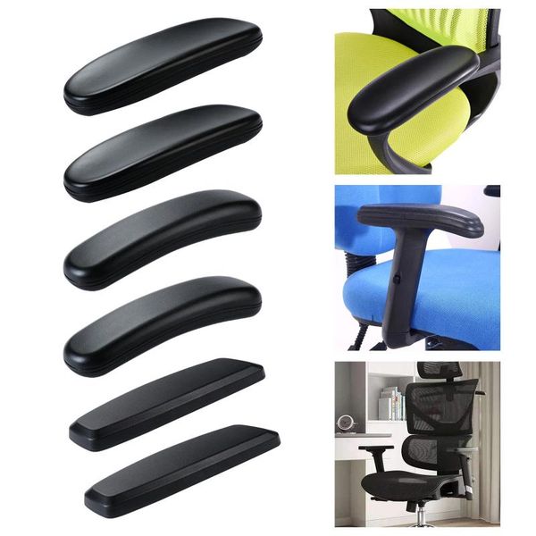 

chair covers 2 pieces comfy desk armrest pads support forearm extra thick pu leather cover cushions soft gaming elbow pillow