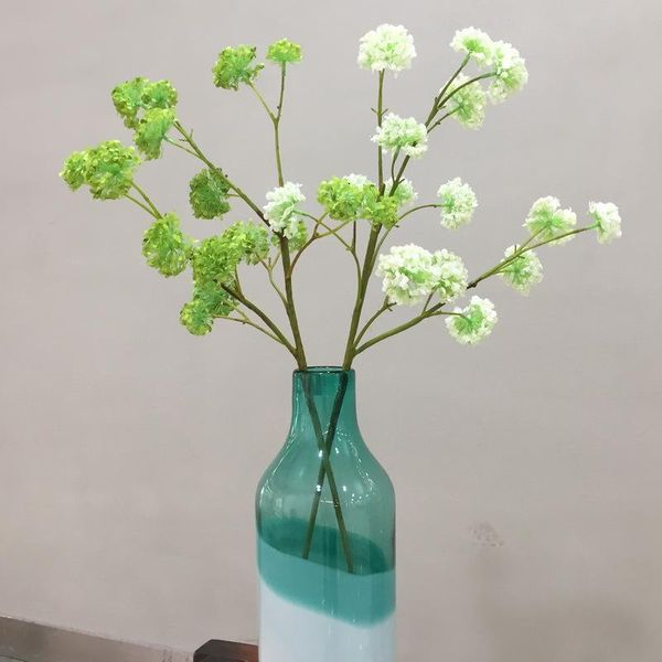 

decorative flowers & wreaths imitation flower artificial wholesale table white green snowball hydrangea